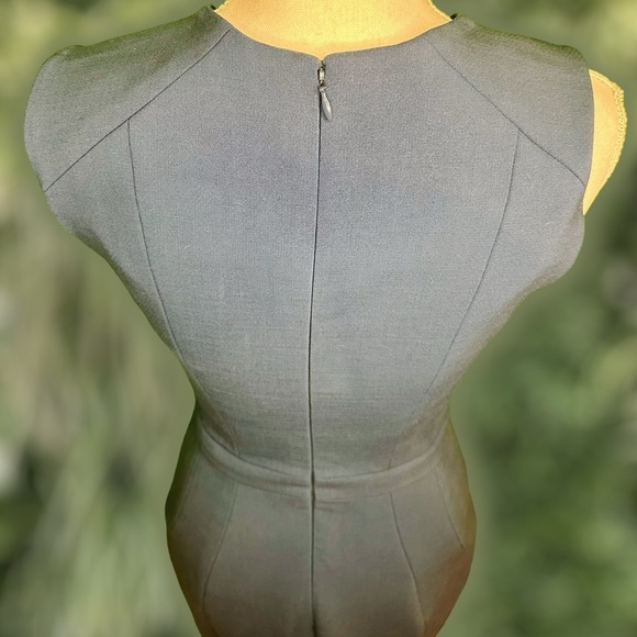 RARE Vintage Jason Wu Pre-Fall 2011 Teal Midi Dress w/ Jeweled Collar Size 4 - Picture 11 of 16